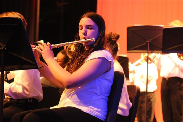 Students performing at the 2023-2024 All County Jazz Concert
